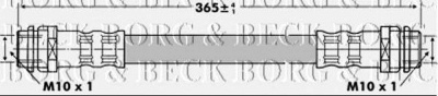 BORG & BECK bbh6811 -  Тормозной шланг